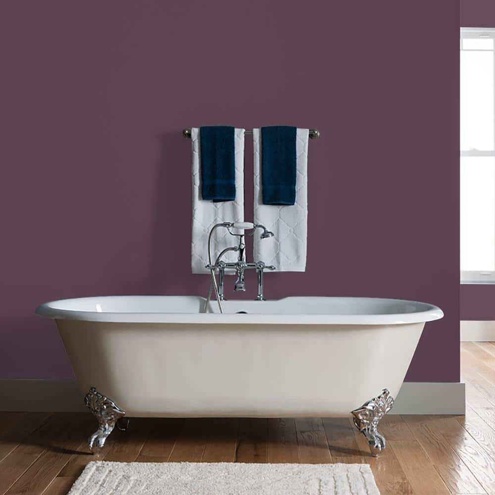 Glidden 8 oz. PPG1046-7 Purple Basil Satin Interior Paint Sample (3)
