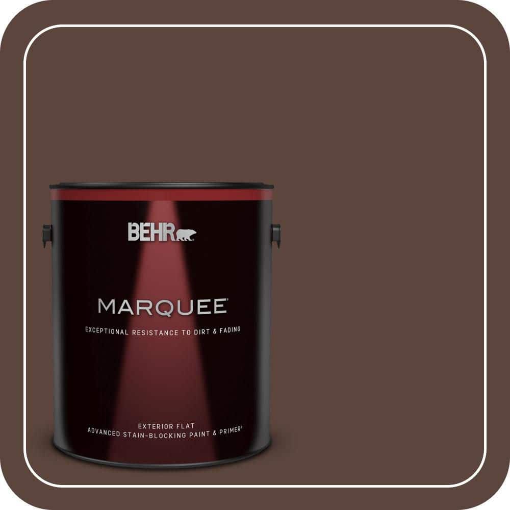 BEHR MARQUEE 1 gal. #T15-5 Heritage Oak Flat Exterior Paint & Primer