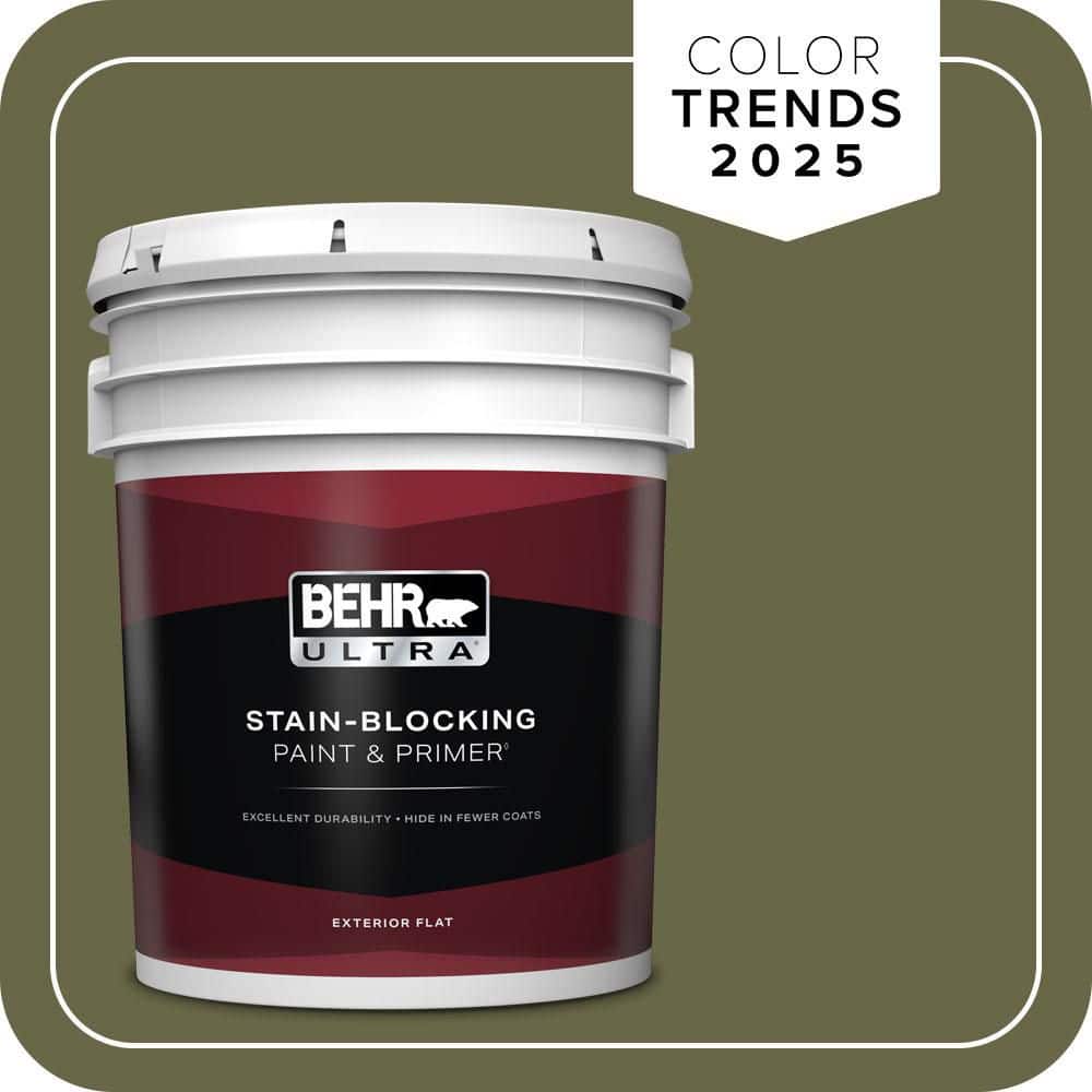 BEHR ULTRA 5 gal. #PPU9-24 Amazon Jungle Flat Exterior Paint & Primer