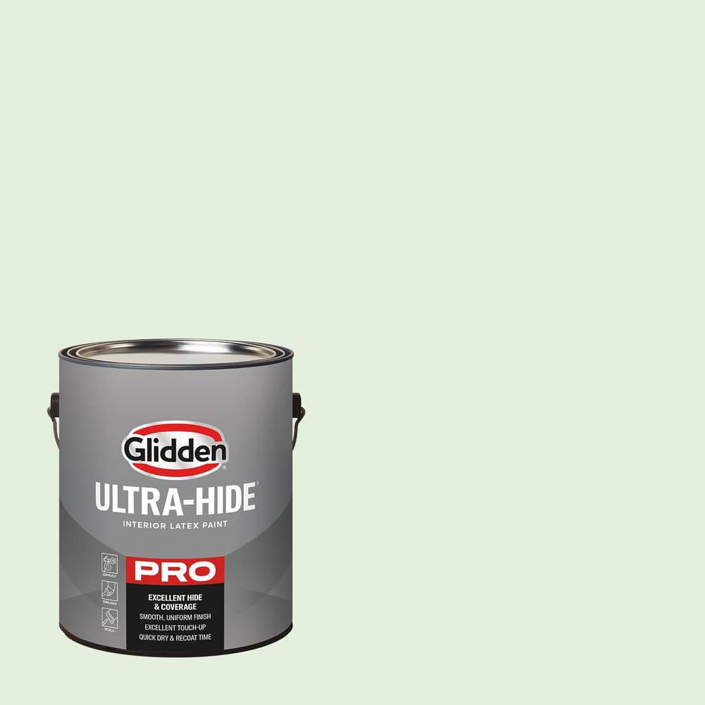 Glidden Ultra-Hide 1 gal. PPG1224-3 Chilled Mint Semi-Gloss Interior Paint