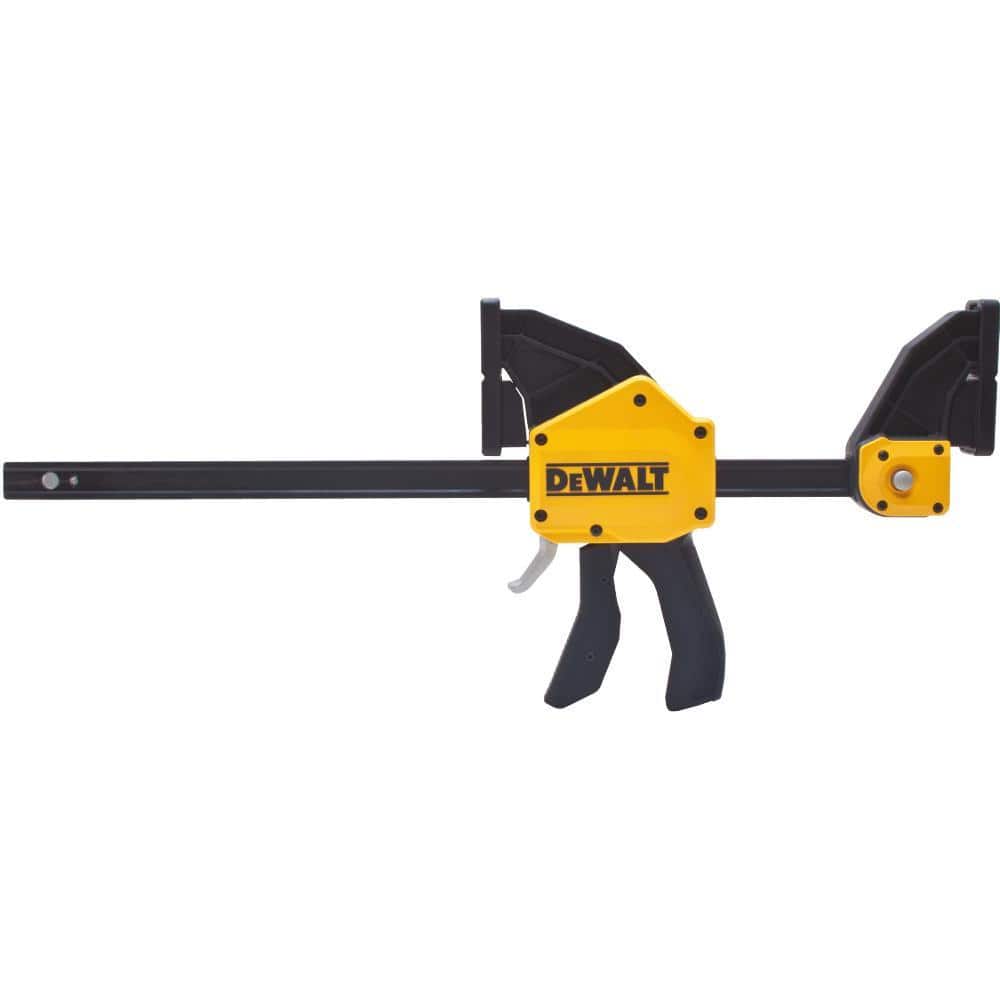 DEWALT 12 in. 600 lb. Trigger Clamp w/3.75 in. Throat Depth (3)