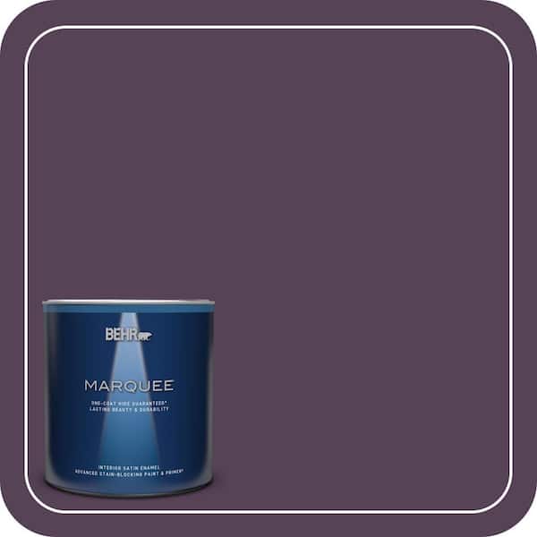 BEHR MARQUEE 1 qt. #S-H-690 Interlude Satin Enamel Interior Paint & Primer (2)