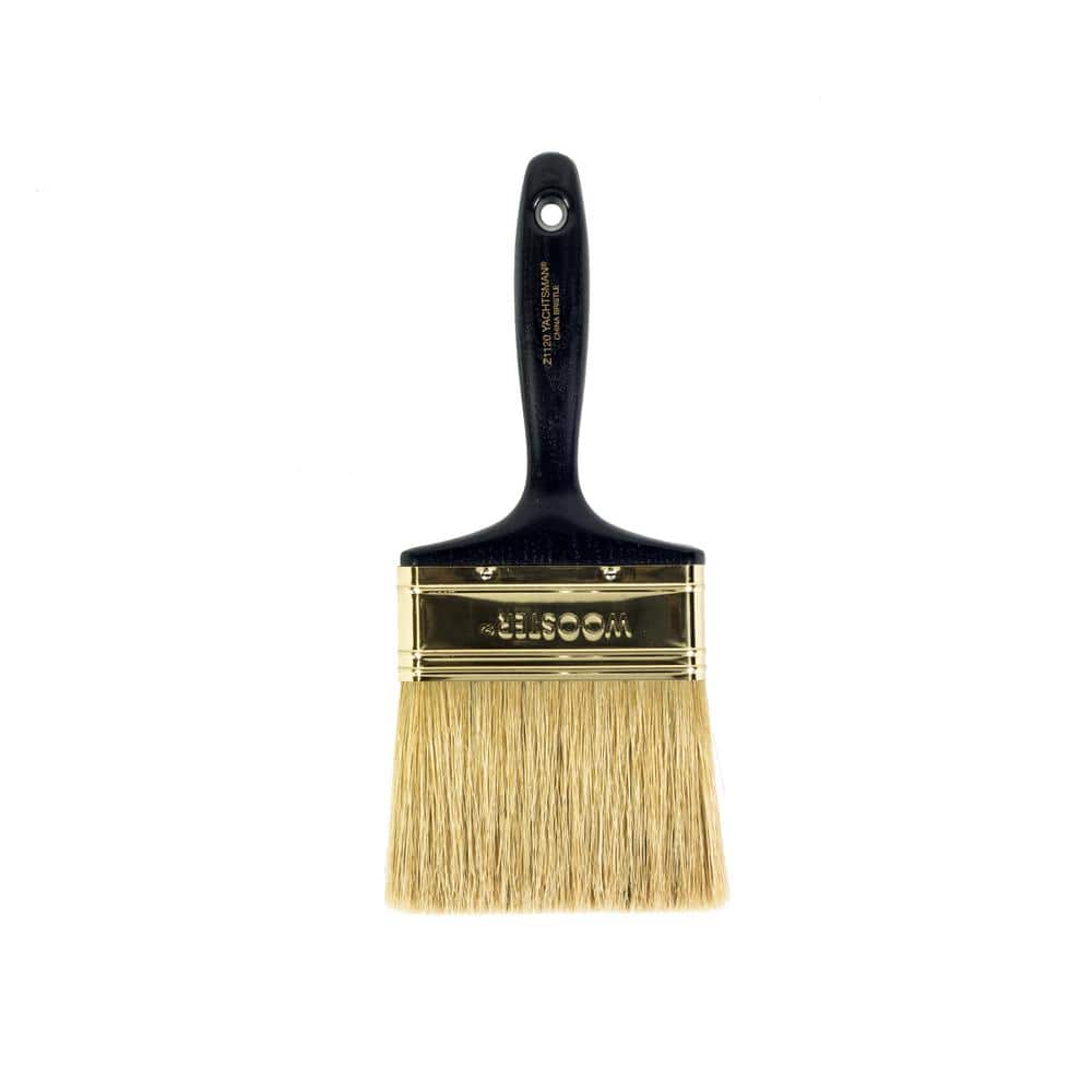 Wooster 4 in. Yachtsman Synthetic White China Flat Brush (2)