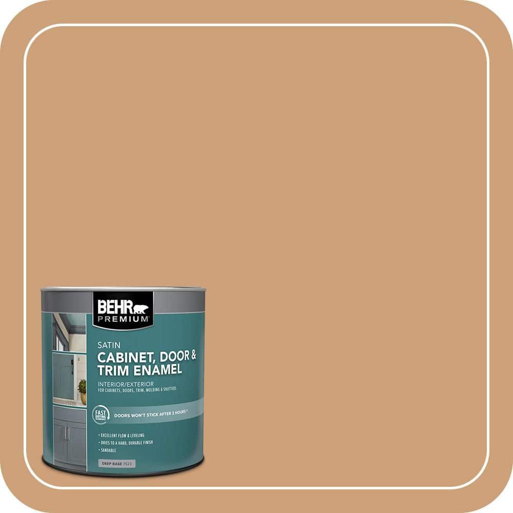 BEHR PREMIUM 1 qt. #PPU4-16 Kenya Satin Enamel Interior/Exterior Cabinet, Door & Trim Paint (1)