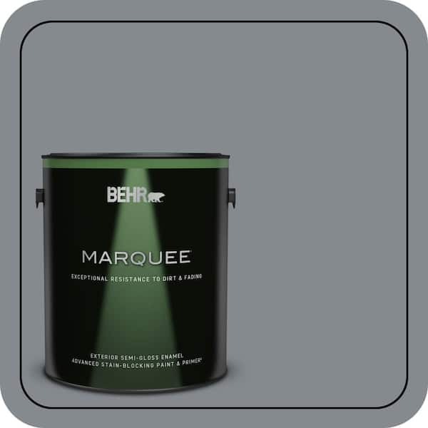 BEHR MARQUEE 1 gal. #PPU26-21 Overcast Semi-Gloss Enamel Exterior Paint & Primer (2)