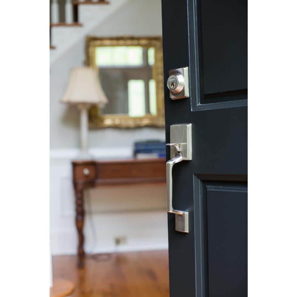 DELANEY HARDWARE Capri Bright Chrome Single Cylinder Deadbolt Entry Door Handleset (3)