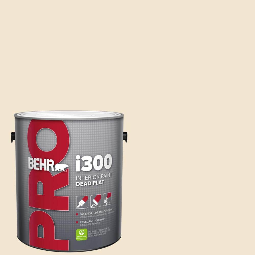BEHR PRO 1 gal. #HDC-NT-11A Warm Marshmallow Dead Flat Interior Paint
