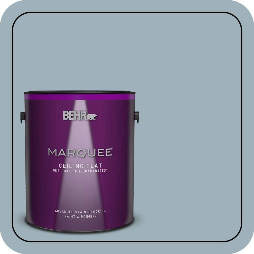 BEHR MARQUEE 1 gal. #MQ5-59 Ovation One-Coat Hide Ceiling Flat Interior Paint & Primer