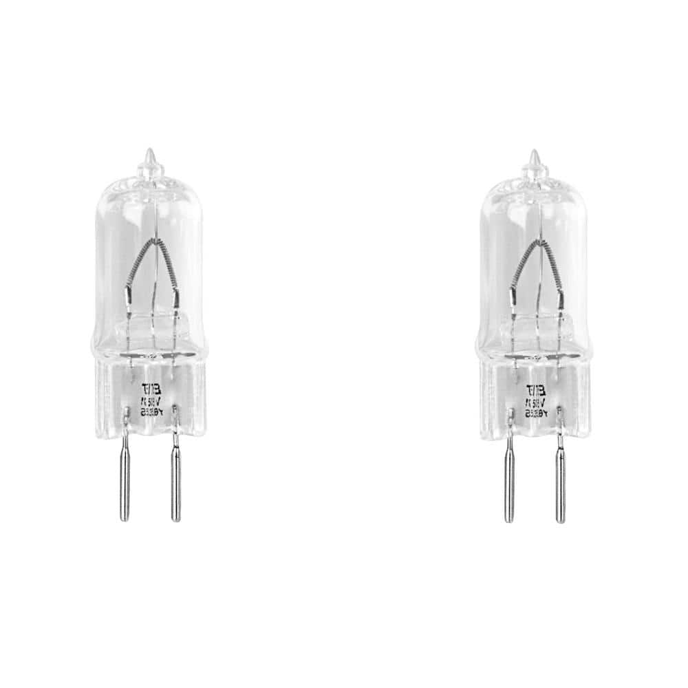 Feit Electric 35-Watt T4 Dimmable GY6. 35 Halogen 2700K (2-Pack) Bright White BI-Pin Base Decorative Light Bulb (2)
