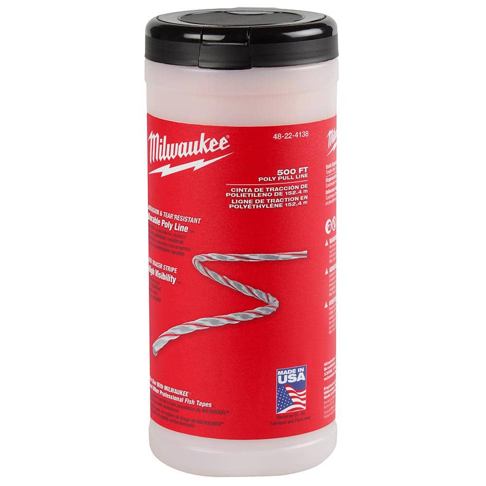 Milwaukee Poly Pull Line with Red Tracer 500 ft.