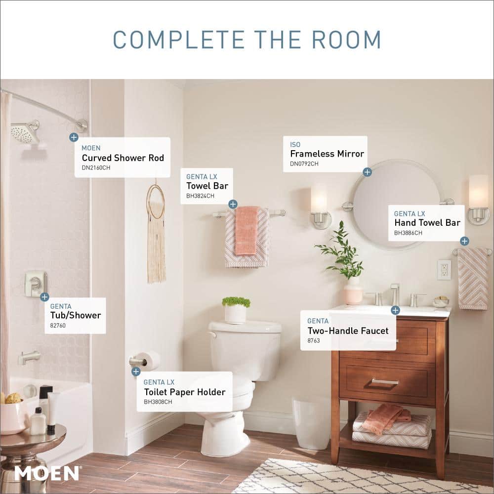 MOEN 72 in. Adjustable Curved Shower Rod in Chrome (3)
