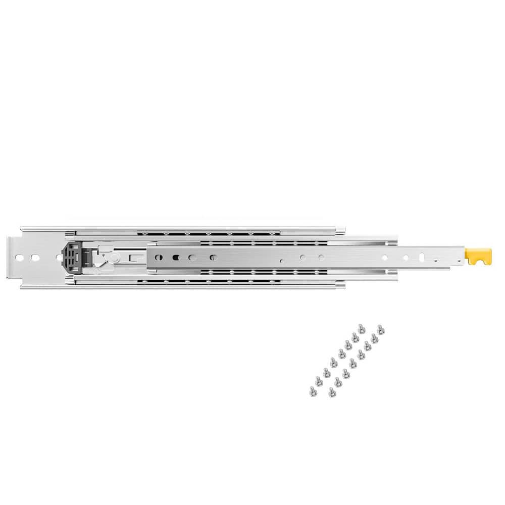 SKYSHALO Full Extension Drawer Slides Carbon Steel, Side Mount Heavy Duty Drawer Slides, 1-Pair for 500 lbs. 2025 Upgrade (1)
