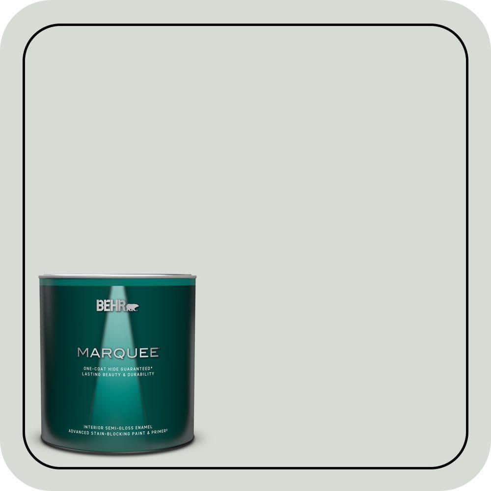 BEHR MARQUEE 1 qt. #PWN-67 Nurture Semi-Gloss Enamel Interior Paint & Primer