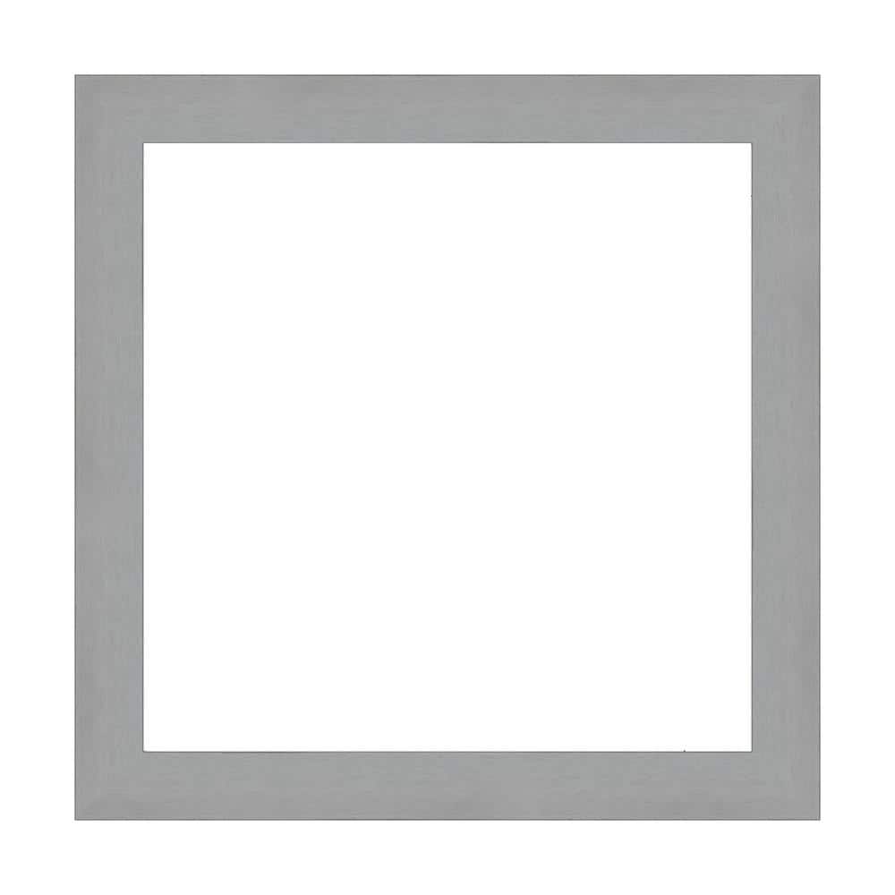 Amanti Art Mirror Makeover Brushed Nickel 21.25 in. W x 21.25 in. H Bathroom Mirror Frame Border Kit-Fits a 20 x 20 Mirror (1)