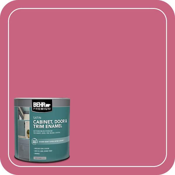 BEHR PREMIUM 1 qt. #P130-6 Ballerina Tutu Satin Enamel Interior/Exterior Cabinet, Door & Trim Paint (2)
