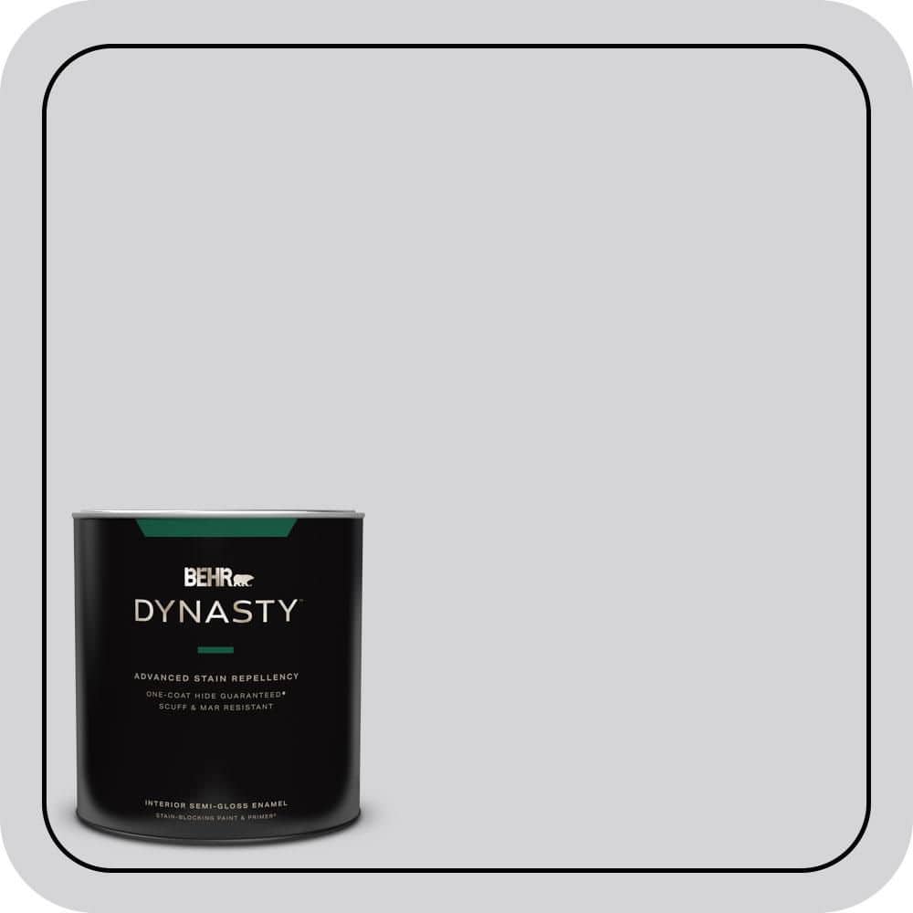 BEHR DYNASTY 1 qt. #N550-1 Mirror Ball Semi-Gloss Enamel Interior Stain-Blocking Paint & Primer