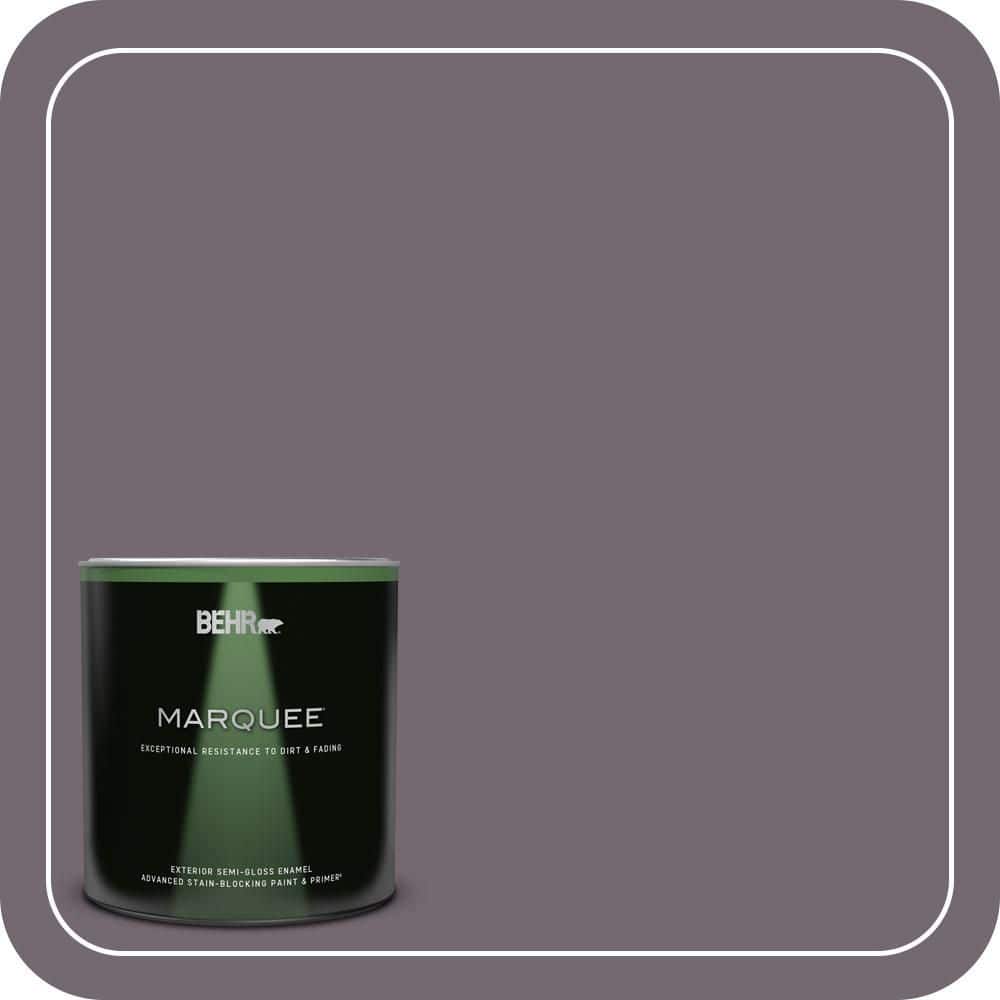 BEHR MARQUEE 1 qt. #MQ1-33 Sultry Smoke Semi-Gloss Enamel Exterior Paint & Primer