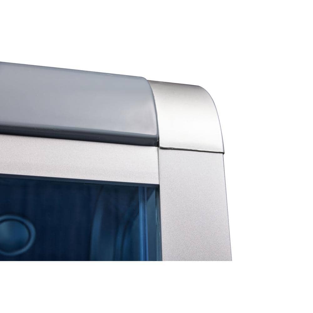 MESA 47 in. Freestanding Steam Shower Blue Glass (2)