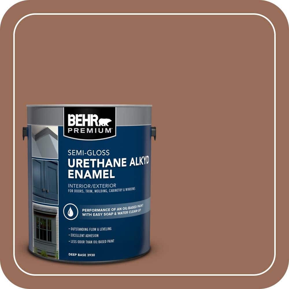 BEHR PREMIUM 1 gal. #S200-6 Timeless Copper Urethane Alkyd Semi-Gloss Enamel Interior/Exterior Paint