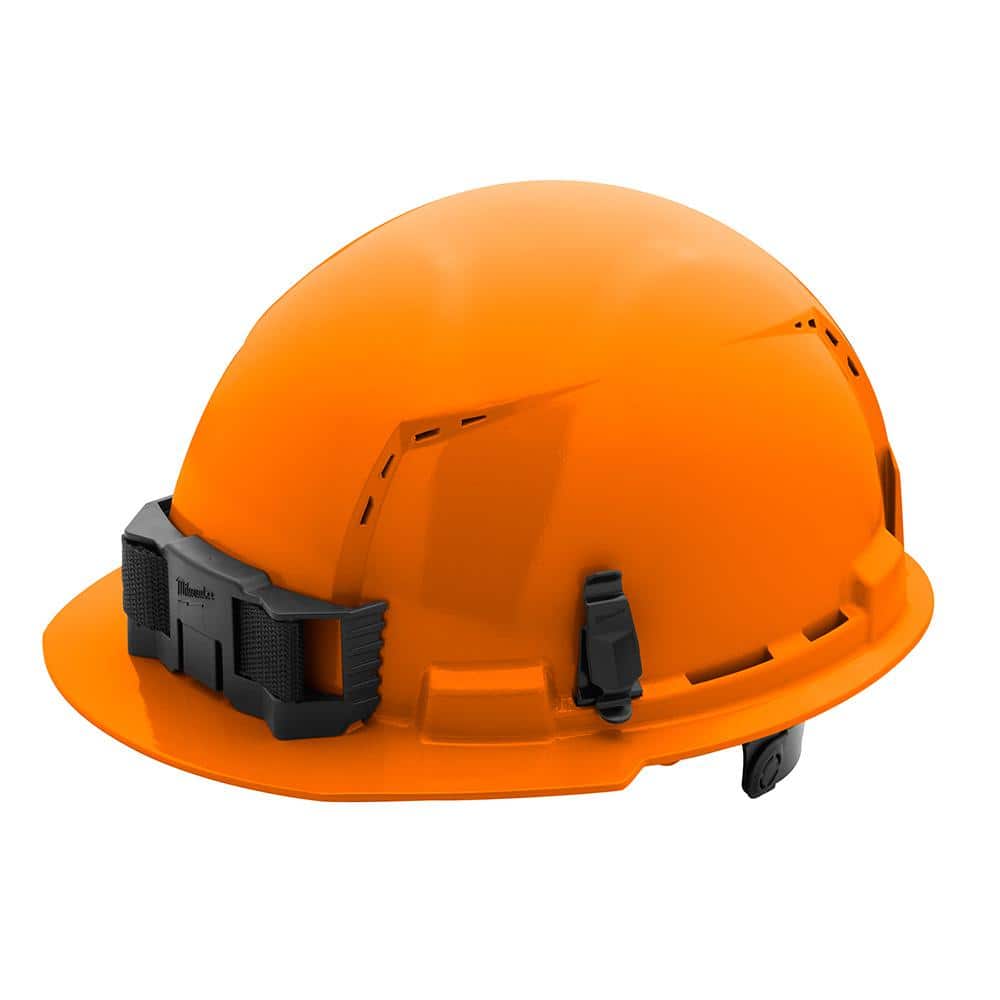 Milwaukee BOLT Orange Type 1 Class C Front Brim Vented Hard Hat with 6 Point Ratcheting Suspension (5-Pack)