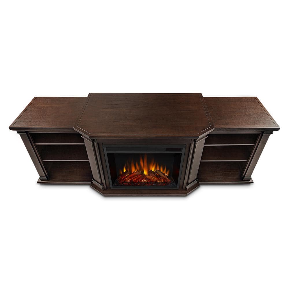 Real Flame Valmont 76 in. Media Console Electric Fireplace TV Stand in Chestnut Oak (3)