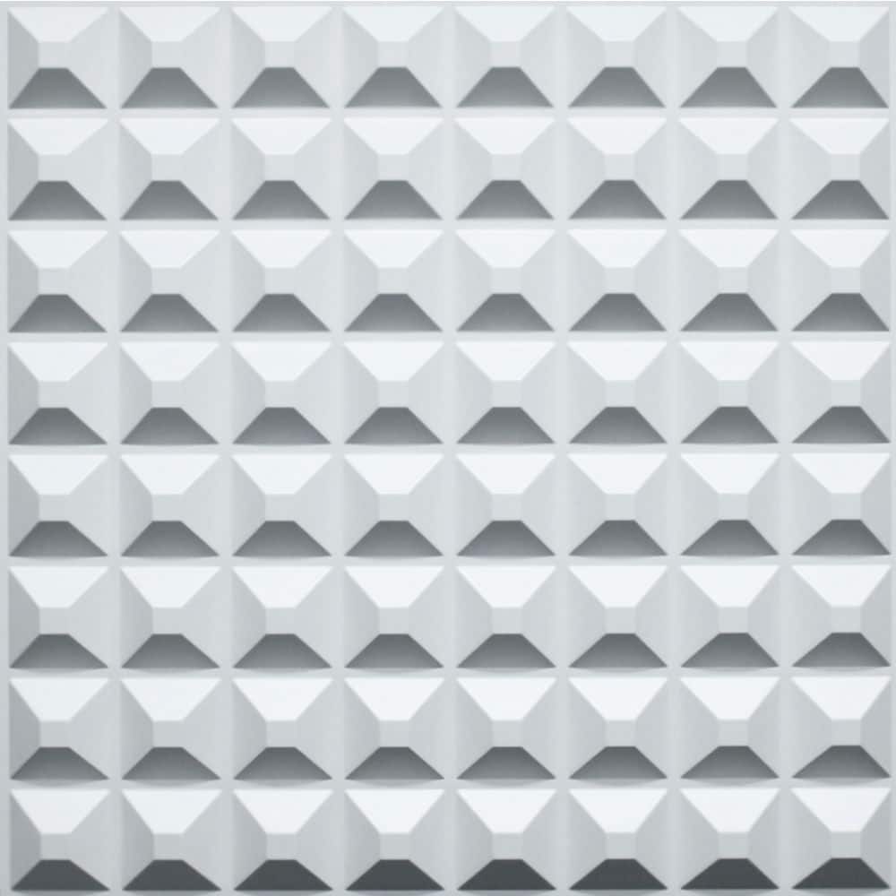 Dundee Deco Falkirk Ross 2/25 in. 19.7 in. 19.7 in. PVC Spike 3D Decorative Wall Panel