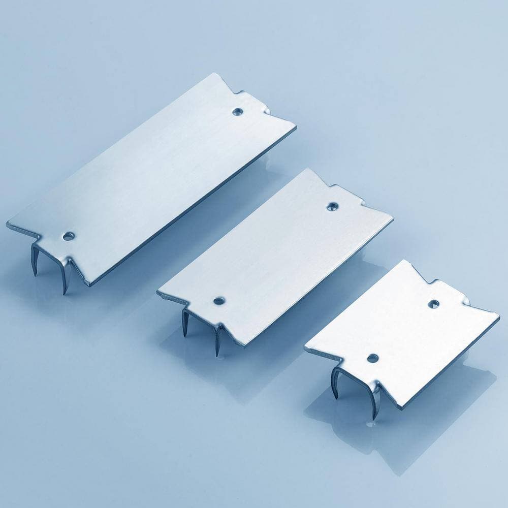 Angel Sar 30-Pack 1.5 in. x 2 in. Zinc 16-Gauge Anti-Nail Protection Plate Shield, Nail Plates for Protection Plumbing and Wiring (3)