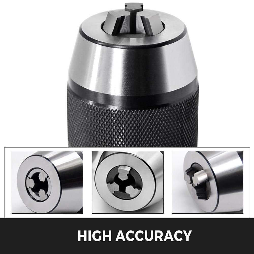 VEVOR Integrated CAT40 Collet Chuck Keyless 1-Speed Drill Press with 1/2 in. Chuck for CNC Engraving Machine Milling Lathe (3)