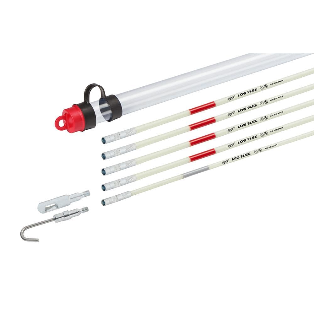 Milwaukee Fiberglass Fish Stick Low/Mid/High Flex Combo Kit with Accessories