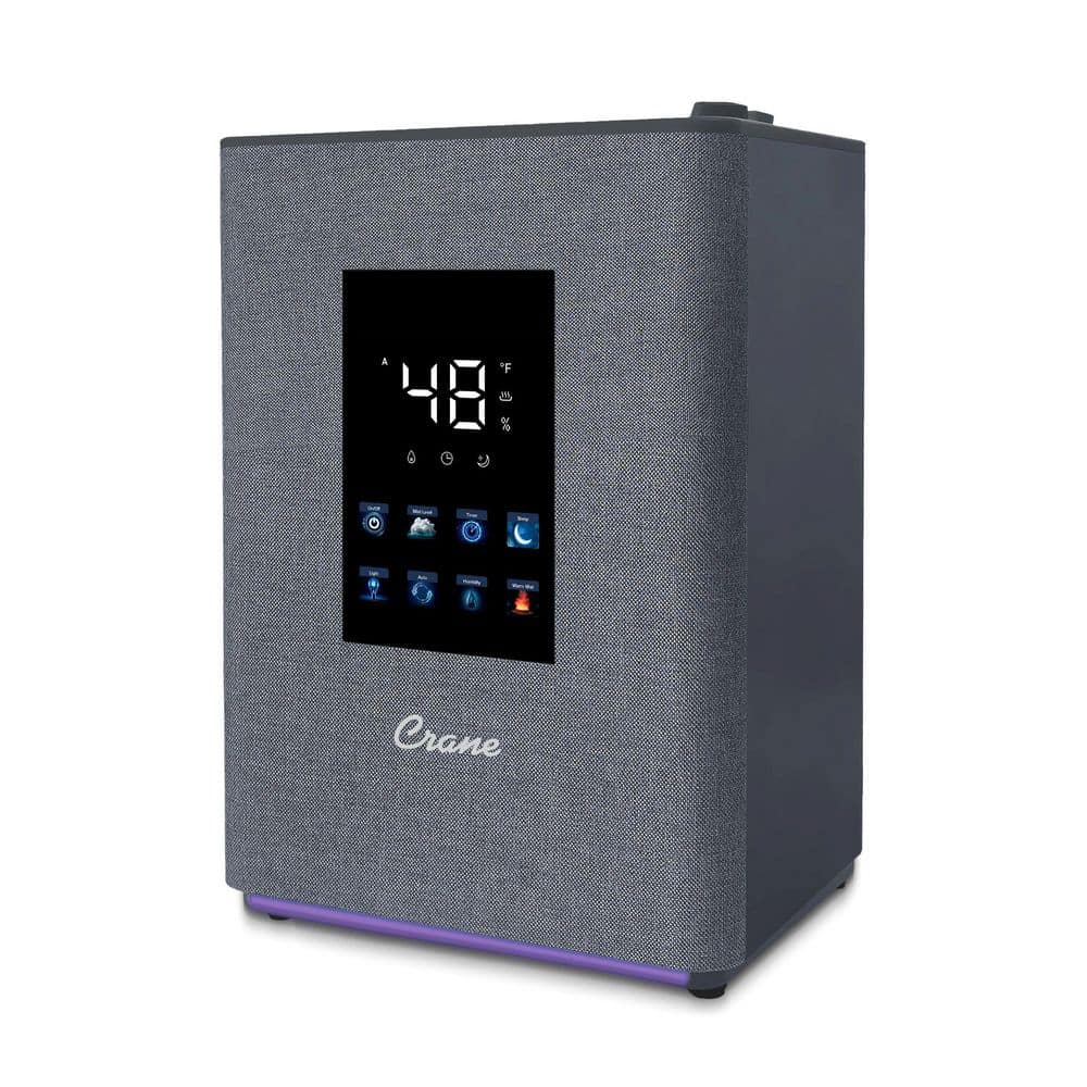 Crane 1.2 Gal. Warm & Cool Mist Top Fill Humidifier with Remote for Medium to Large Rooms up to 500 sq. ft