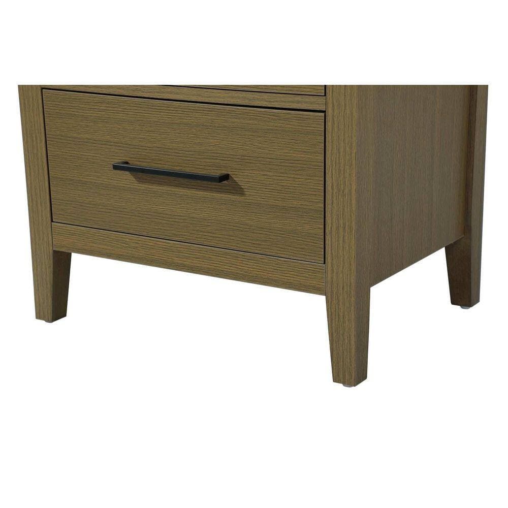 TIMELESS HOME 24 in. W x 18 in. D x 72 in. H Chestnut Brown Freestanding Linen Cabinet (2)