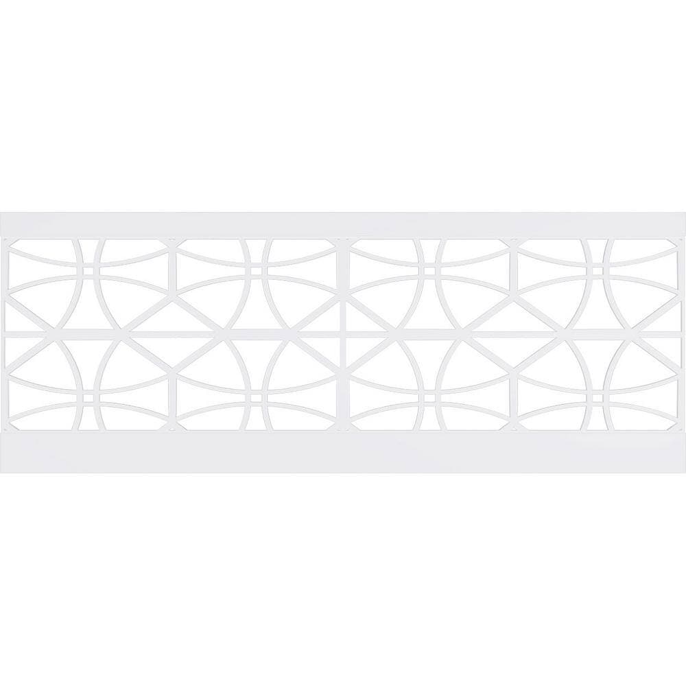 Ekena Millwork 36 in. H x 94-1/2 in. W 23.64 sq. ft. Haswell PVC Wainscot Paneling Kit (2)