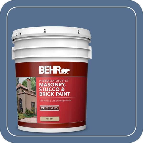 BEHR 5 gal. #PFC-59 Porch Song Flat Interior/Exterior Masonry, Stucco and Brick Paint (2)