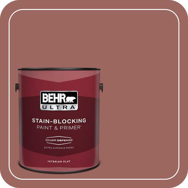 BEHR PREMIUM PLUS #ECC-34-3 Terra Cotta Sun Enamel Low Odor & Primer (2)