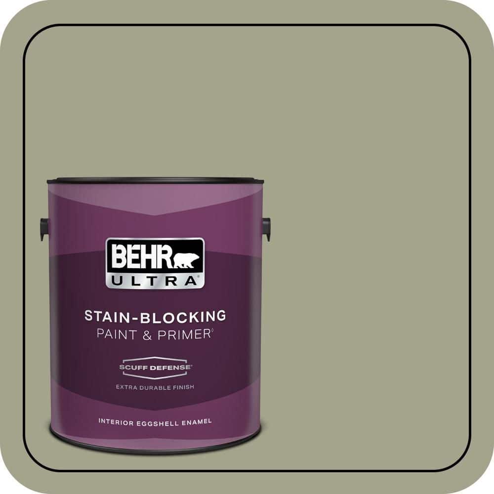 BEHR PREMIUM PLUS #400F-5 Promenade Flat Interior/Exterior Paint & Primer Color Sample (1)