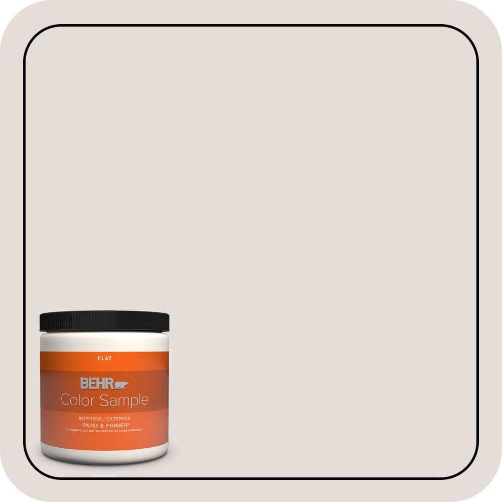 BEHR PREMIUM PLUS 8 oz. #PPU17-06 Crushed Peony Flat Interior/Exterior Paint & Primer Color Sample