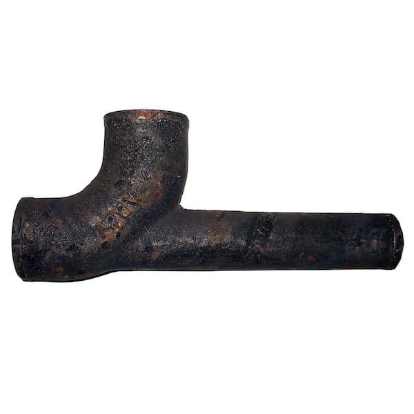 AB and I Foundry 3 in. x 2 in. Cast Iron 1/4 Bend Ext L/Heel Inlet (2)