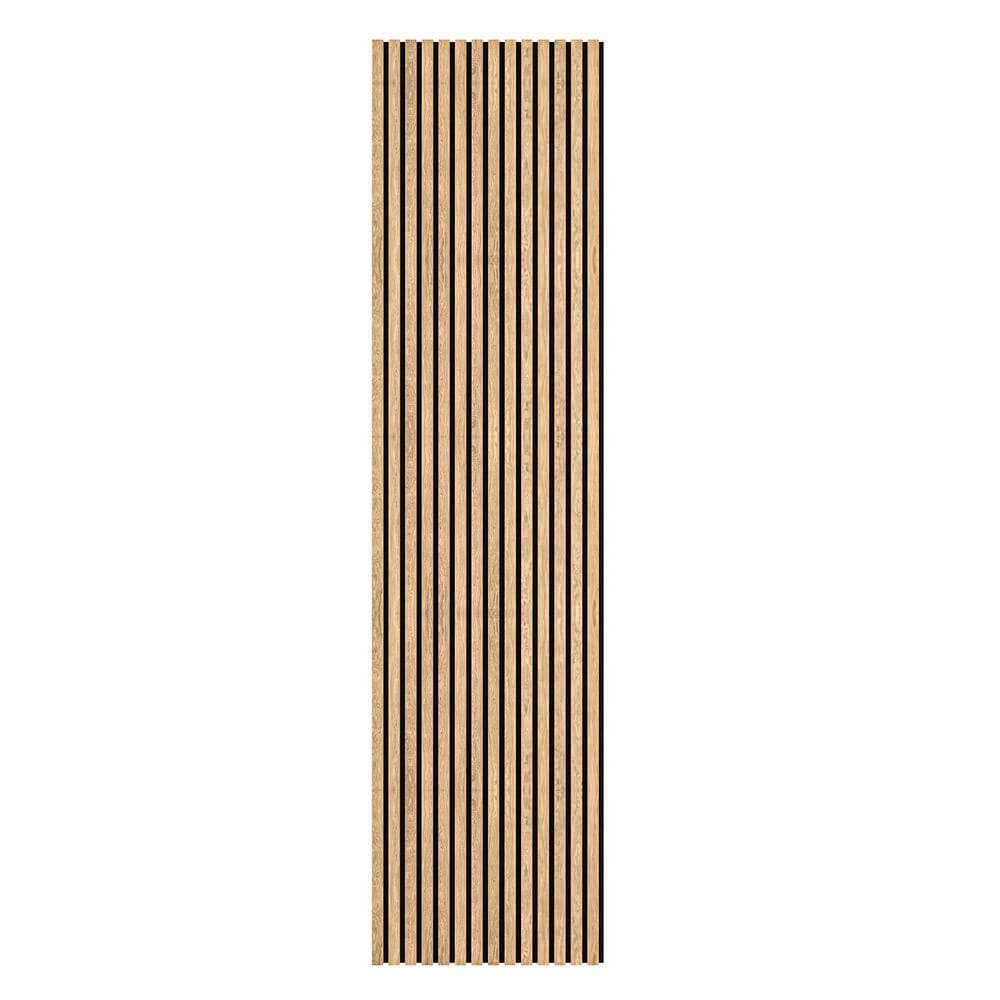 Ejoy 94 in. x 23.6 in x 0.8 in. Acoustic Vinyl Wall Cladding Siding Board in Light Gray Walnut Color (Set of 20-piece) (3)