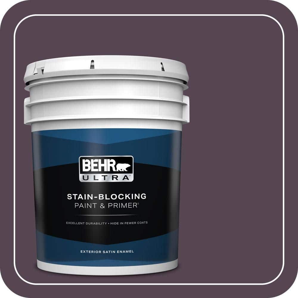 BEHR ULTRA 5 gal. #680F-7 Baritone Satin Enamel Exterior Paint & Primer