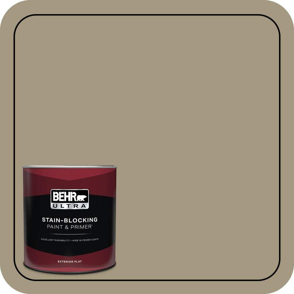 BEHR ULTRA 1 qt. #N330-5 Livingston Flat Exterior Paint & Primer