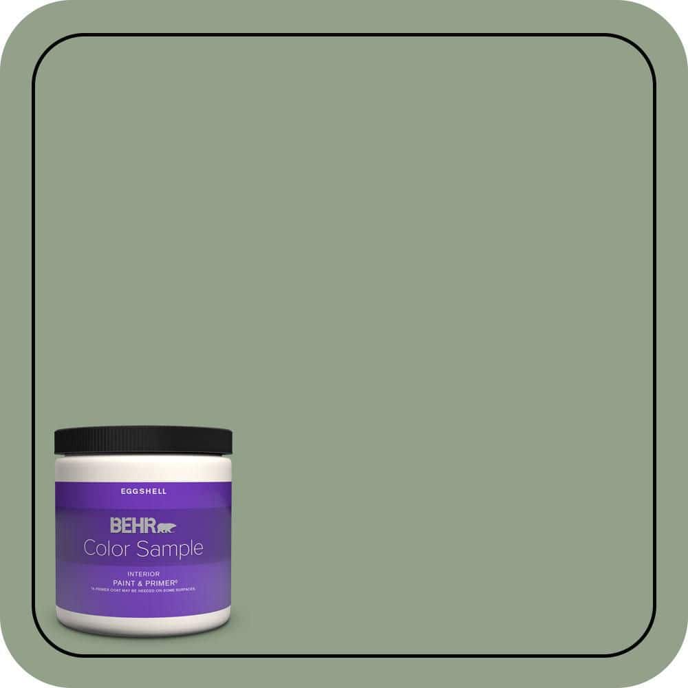 BEHR PREMIUM PLUS #440F-4 Athenian Green Enamel Low Odor & Primer (1)