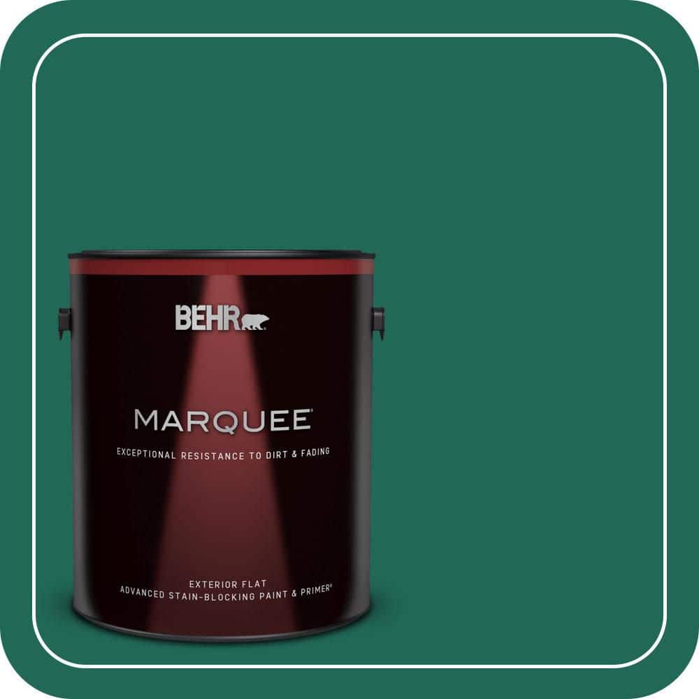 BEHR MARQUEE 1 gal. #S-H-480 Forest Rain Flat Exterior Paint & Primer (1)