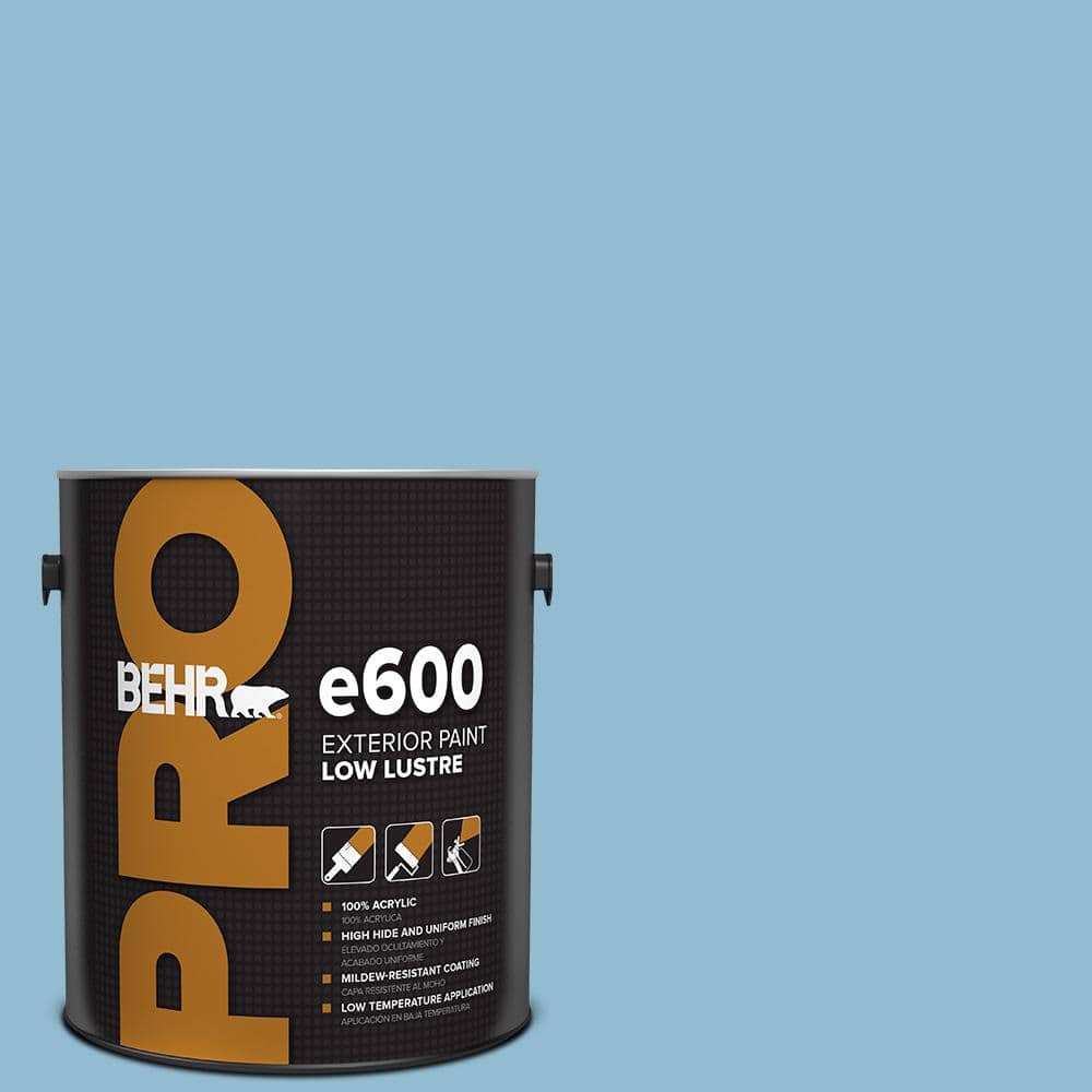 BEHR PRO 1 gal. #S490-3 Reef Blue Low Luster Exterior Paint
