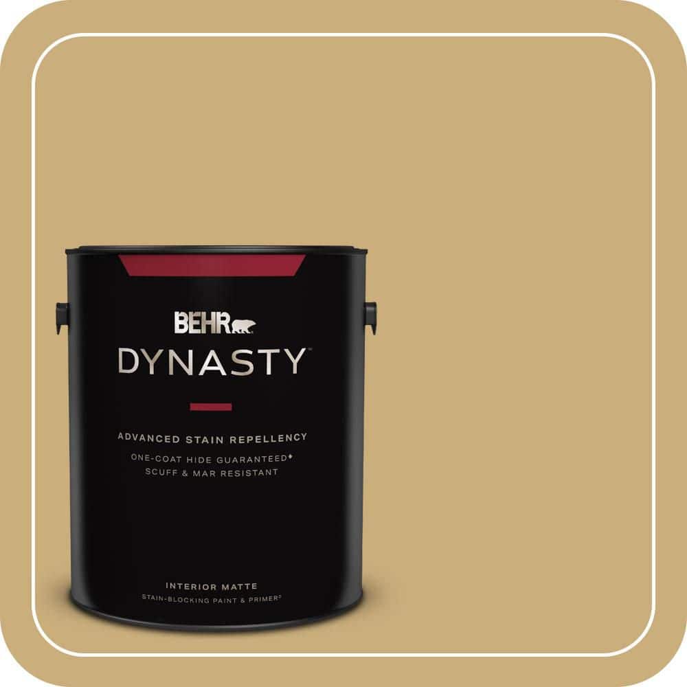 BEHR DYNASTY 1 gal. #PPU6-16 Cup of Tea Matte Interior Stain-Blocking Paint & Primer