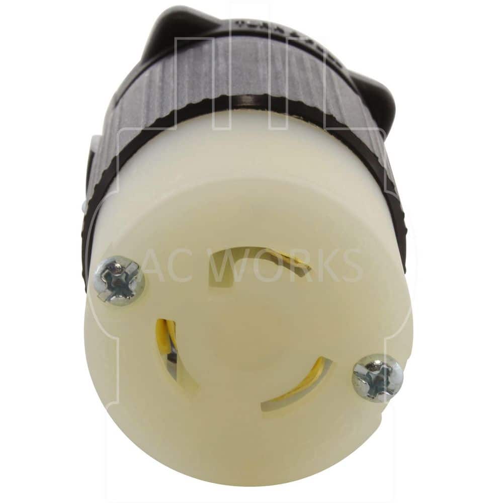 AC WORKS NEMA L5-15R 15A 125V 3-Prong Locking Female With UL, C-UL Approval (3)