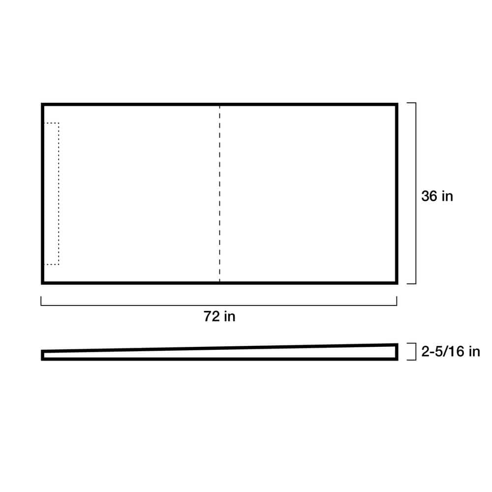 Schluter Kerdi-Shower-LT/-LTS 36 in. x 72 in. Perimeter Linear Drain Shower Tray Floor Installation Kit for Accessory (3)