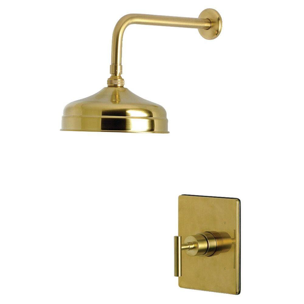 Kingston Brass Manhattan 1-Handle Shower Faucet 1.8 GPM in Brushed Brass (2)