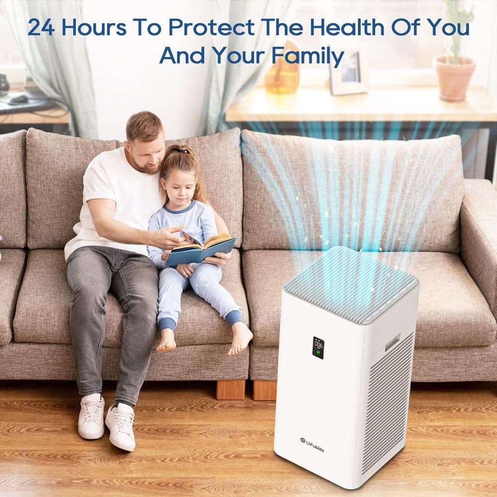 Edendirect sq. True HEPA Air Purifier for Home with 3-Layer Filter, Laser Dust Sensor, 24db for Sleep Mode, Child Lock (2)