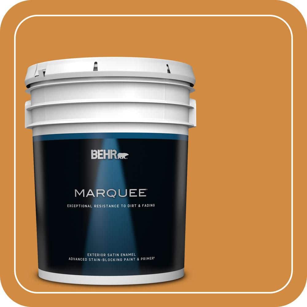 BEHR MARQUEE 5 gal. #PMD-105 Buried Treasure Satin Enamel Exterior Paint & Primer