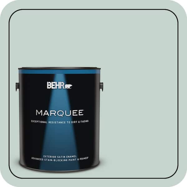 BEHR MARQUEE 1 gal. #N430-2 Natures Reflection Satin Enamel Exterior Paint & Primer (2)